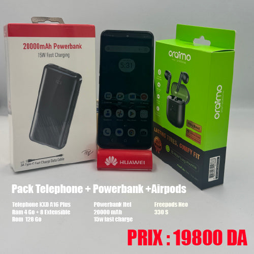 Pack Telephone POwerbank airpods